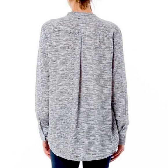 BB Dakota Top Steve Madden Semi Sheer Blouse Flowy Shirt Size XS - Picture 2 of 7